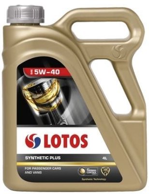 Моторне мастило LOTOS SYNTHETIC PLUS A3/B4 SN/CF 5W-40 4л 72965358 фото