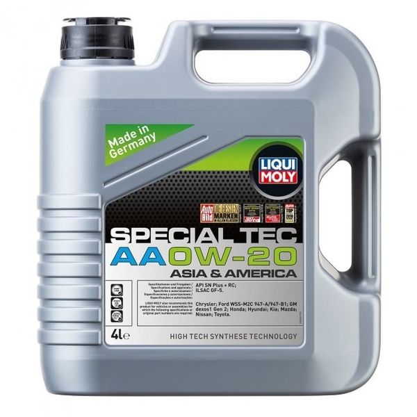 Синтетична моторна олива Liqui Moly Special Tec AA 0W-20 (8066) 4л 56840328 фото