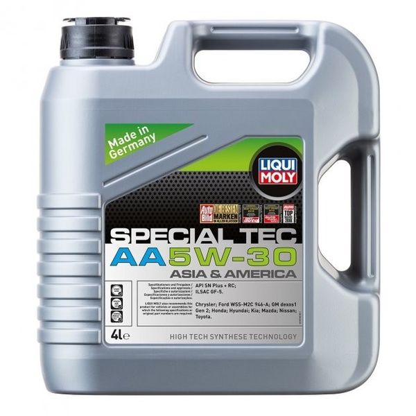 Синтетическое моторное масло Liqui Moly Special Tec AA 5W-30 (7516) 4л 56866645 фото