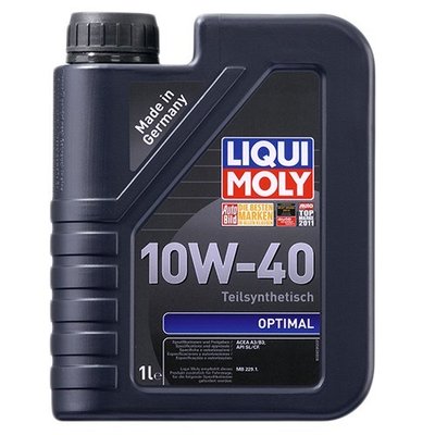 Напівсинтетичне моторне масло LIQUI MOLY Optimal 10W-40-1 л, 3929 56838218 фото
