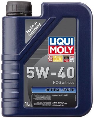 Моторное масло Liqui Moly Optimal Synth 5W-40 1 л (3925) 56395358 фото