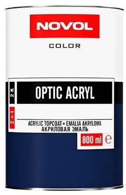 Акрилова емаль NOVOL OPTIC ACRYL LADA 601 чорний 0,8л 73132614 фото