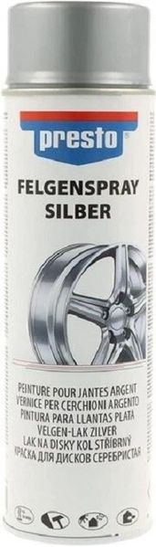Краска PRESTO для алюминиевых дисков акриловая (серебро) 500мл 73152654 фото
